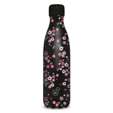 Ars Una 500 ml-es Pearl Blossom Black 24 (5377) duplafalú fémkulacs kulacs, kulacstartó
