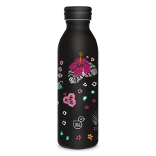 Ars Una Black Hibiscus 24 Dupla falú Termosz kulacs 600ml - Fekete mintás (56333947) termosz