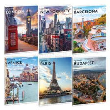Ars Una Cityscape 25 (5482) A4 extra kapcsos vonalas füzet (ARS_UNA_53114822) füzet