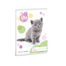 Ars Una : Cuki állatok - Brit rövidszőrű macska 3. osztályos vonalas füzet 32 lapos A/5 füzet
