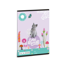 Ars Una : Cute Animals - Kitten cicás négyzethálós füzet A/5 füzet