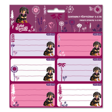 Ars Una Cute Animals-Puppy 24 (5369) 3x6 db-os csomagolt füzetcímke füzetcímke