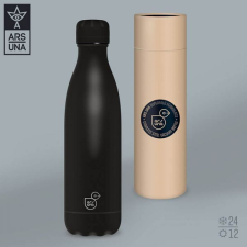 Ars Una duplafalú fémkulacs díszdobozban - 500 ml - Noir kulacs, kulacstartó