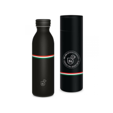 Ars Una : Flag Black Magyar zászlós duplafalú fém kulacs díszdobozban 600ml kulacs, kulacstartó