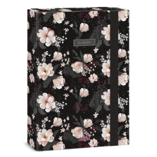 Ars Una Flowery Black 24 (5374) A4 füzetbox füzetbox