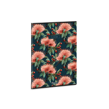 Ars Una : Flowery Green extra kapcsos vonalas füzet A/4 füzet