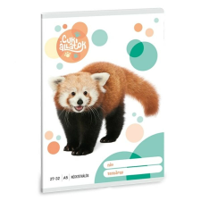 Ars Una Füzet ARS UNA A/5 32 lapos kockás 27-32 Cuki Vörös Panda füzet
