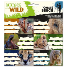 Ars Una : Icons of the Wild csomagolt füzetcímke 3x6 db-os füzetcímke
