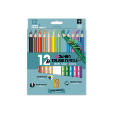 Ars Una : JUMBO 12 színű háromszögletű színes ceruzakészlet hegyezővel színes ceruza