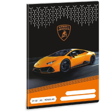 Ars Una Lamborghini 32 lapos A5 vonalas füzet - Mintás füzet