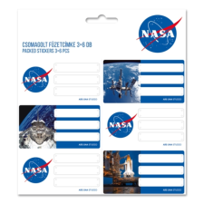 Ars Una : NASA csomagolt füzetcímke 3x6db iskolai kiegészítő