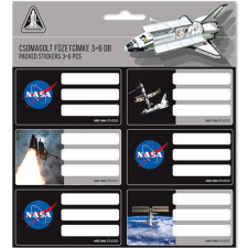 Ars Una : NASA csomagolt füzetcímke 3x6db-os füzetcímke