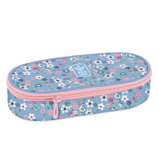 Ars Una : Pearl Blossom Blue virágos ovális tolltartó 23×5,5×9 cm tolltartó