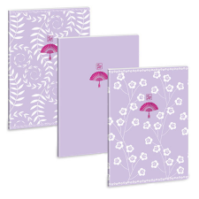Ars Una : Soft Touch Purple Spring extra kapcsos sima füzet A/4 füzet