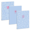 Ars Una : Soft Touch Skyblue Spring extra kapcsos négyzethálós füzet A/4