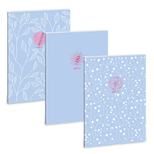Ars Una : Soft Touch Skyblue Spring extra kapcsos vonalas füzet A/4 füzet