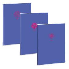 Ars Una : Soft Touch Violet Spring extra kapcsos négyzethálós füzet A/4 füzet