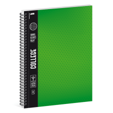 Ars Una Spirálfüzet ARS UNA College A/4 80 lapos kockás zöld füzet