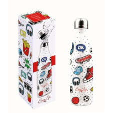 ART CRYSTELLA Duplafalú rozsdamentes acél hőtartó útipalack 500ml, Teenager kulacs, kulacstartó