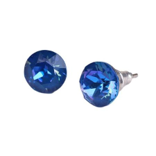 ART CRYSTELLA Fülbevaló, bahamakék swarovski kristállyal, 8 mm, art crystella fülbevaló
