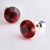 ART CRYSTELLA Fülbevaló, siam sötét piros swarovski kristállyal, 8mm, art crystella 1800xke059