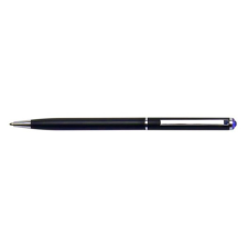 ART CRYSTELLA Golyóstoll art crystella fekete slim sötét lila swarovski kristállyal 0,7mm kék toll