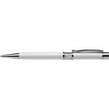 ART CRYSTELLA golyóstoll fehér, középen fehér SWAROVSKI kristályokkal töltve (TSWGK201) (TSWGK201) toll