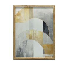  ART DECO VÁSZON FESTMÉNY ARANY SZIMMETRIA ABSZTRAKT 50x70 CM KERET NÉLKÜL grafika, keretezett kép