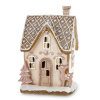 Art-Pol Dekorfigura Domek Led tworzywo sztuczne beżowy, biały 22,5x14,5x10cm