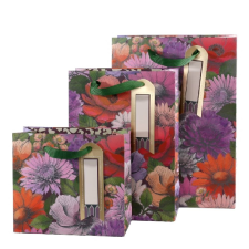  Artebene ajándéktasak (18x16x8 cm) színes őszi virágos (5) ajándéktasak