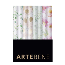 Artebene GmbH Artebene tekercses csomagolópapír (70x300 cm) esküvői minták, 4-féle 2022 mintás csomagolópapír