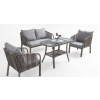  Artemis Ikili négy részes szürke kerti bútor szett
