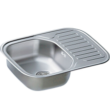 Artenova AE 640 mosogatótálca (650x490 mm, 1 medence+1/2 csepptálca) komplett szifoncsomaggal mosogatótálca