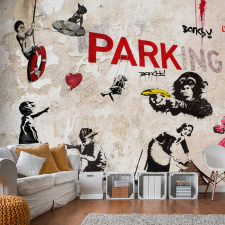 Artgeist Fotótapéta - [Banksy] Graffiti Collage 150x105 tapéta, díszléc és más dekoráció