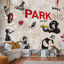 Artgeist Fotótapéta - [Banksy] Graffiti Collage 300x210 tapéta, díszléc és más dekoráció