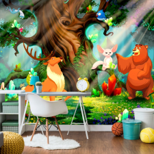 Artgeist Fotótapéta - Bear and Friends 200x140 tapéta, díszléc és más dekoráció