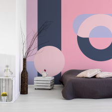 Artgeist Fotótapéta - Geometric Wreath (Violet) 100x70 tapéta, díszléc és más dekoráció