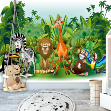 Artgeist Fotótapéta - Jungle Animals 150x105 tapéta, díszléc és más dekoráció
