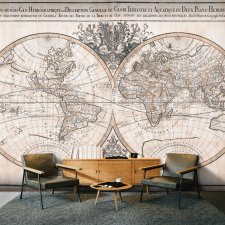 Artgeist Fotótapéta - Mappe-Monde Geo-Hydrographique 250x175 tapéta, díszléc és más dekoráció