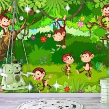 Artgeist Fotótapéta - Monkey Tricks 350x245 tapéta, díszléc és más dekoráció