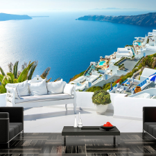 Artgeist Fotótapéta - View on Santorini 150x105 tapéta, díszléc és más dekoráció