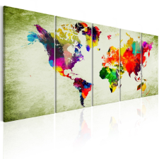 Artgeist Kép - Colourful Continents térkép