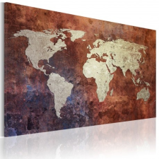 Artgeist Kép - Rusty map of the World tapéta, díszléc és más dekoráció