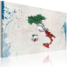 Artgeist Kép - Térkép Olaszország tapéta, díszléc és más dekoráció