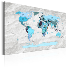 Artgeist Kép - World Map: Blue Pilgrimages térkép