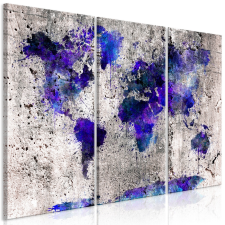 Artgeist Kép - World Map: Ink Blots (3 Parts) térkép
