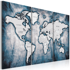 Artgeist Kép - World Map: Ink Triptych térkép