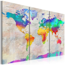 Artgeist Kép - World Map: Rainbow Gradient térkép
