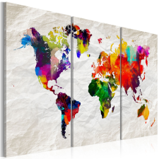 Artgeist Kép - World Map: Rainbow Madness II térkép