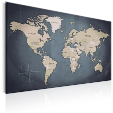 Artgeist Kép - World Map: Shades of Grey térkép
